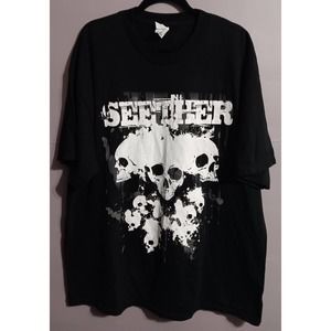 Seether Band T-Shirt Black Skulls XXL 2XL Men's or Womens Great Condition
